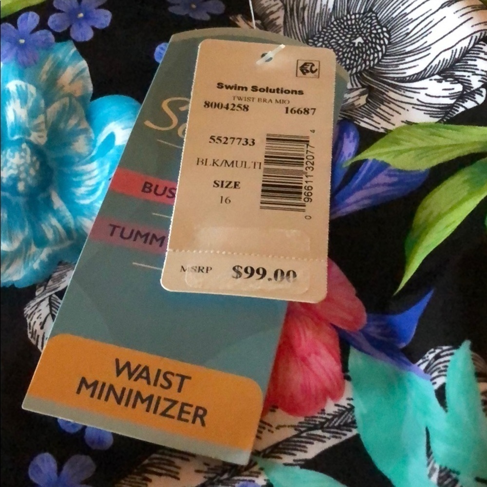 SWIM Solutions Soft Blooms One Piece Swimsuit - Picture 4 of 5